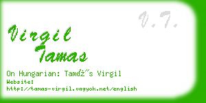 virgil tamas business card